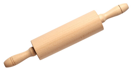 a bakery rolling pin isolated on white