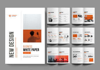 White Paper Layout Design Template