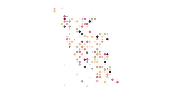 Generative Art Malaysia Map With Circles