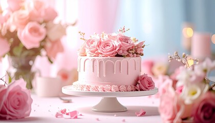 Sahnetorte mit Fr&uuml;chten