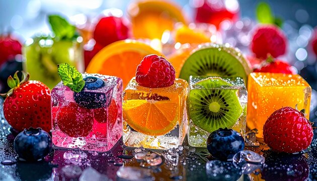 Frisches Obst eiskalt 