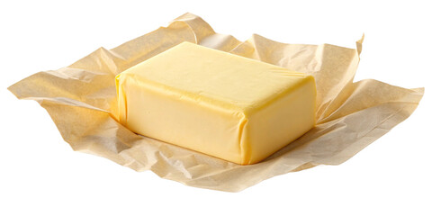 piece of cheese on white background