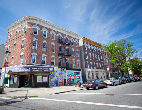 Brooklyn, New York City, USA; 24th June 2012: A ty[ical street scene in the fampous borough of Brooklyn.
