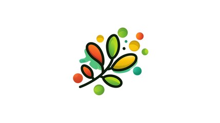 Detailed Minimalistic and Vibrant Phytonutrients Icon for Digital and Print Media with Dynamic Gradient Effects
