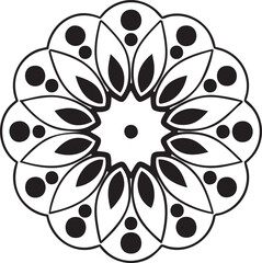 Ornamental luxury mandala pattern design