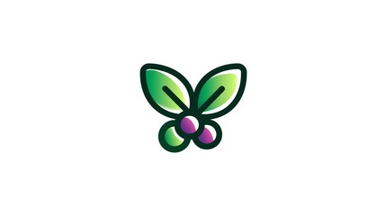 Detailed Minimalistic and Vibrant Phytonutrients Icon for Digital and Print Media with Dynamic Gradient Effects