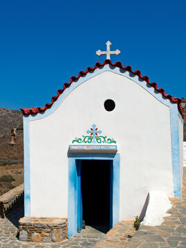 Agia Varvara, a tiny chapel located at the bottom of Olympos Village, Karpathos, Greece