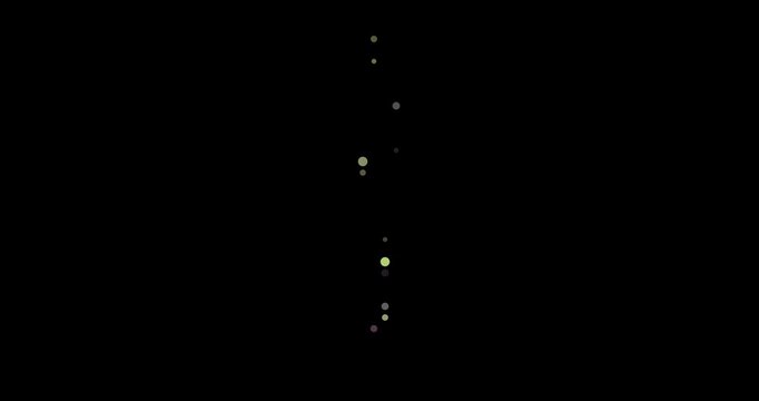 Circles Emerge from Void Forming Maldives Map Silhouette