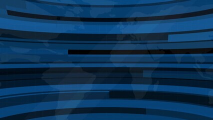 News studio. Newsroom Background for News Broadcasts. Blurred of studio at TV station .Blurred of studio at TV station. News channel design. World map animation for news bulletin HD video