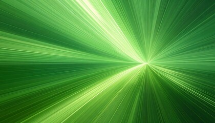 Obraz premium Abstract radiating green rays