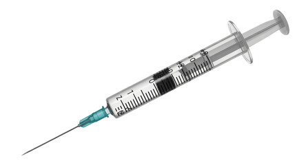 Fototapeta premium Sterile syringe with needle for medical injection treatment