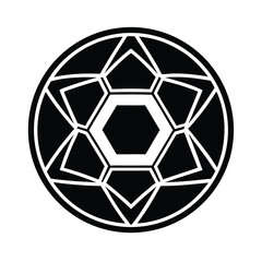 Fototapeta premium Korean Soccer Ball Icon Illustration