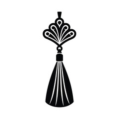 Red Tassel Decorative Icon Graphic