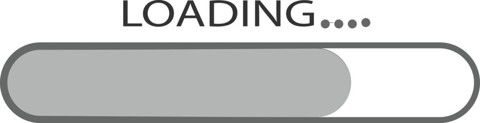 loading status bar icon downloading progress, loading indicator symbol, vector illustration,  