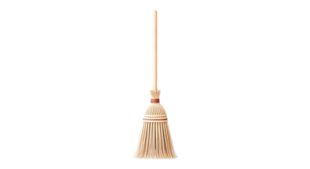 a rustic charm highquality 3d model of a traditional broom for autumnal and rustic designs, isolated on transparent background