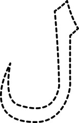 Black Dotted Line Hijaiyah Alphabet illustratiob with png transparent