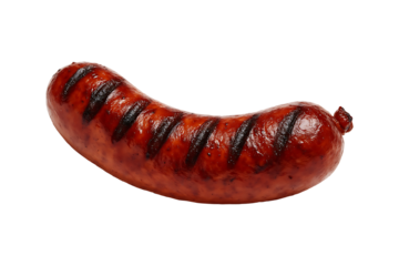 Grilled Choripan Sausage Isolated on a Transparent Background