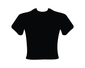 Black tshirt mockup template on a white background for design