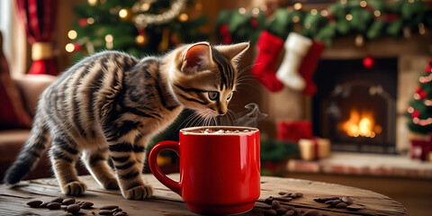 Three robed wise men holding candles and gifts in a dimly lit spiritual setting
