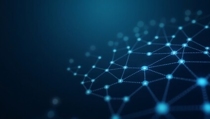 Blue network connection background abstract technology digital data communication concept design for web 100