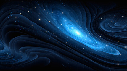 Stunning cosmic swirl of nebulae with glittering stars ideal for modern art and digital design