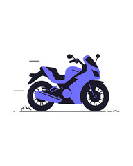 Obraz premium motorcycle on a white background