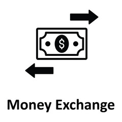 Money Exchange Vector icon which can easily modify or edit