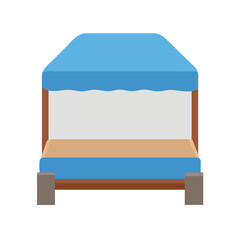 Simple Pop Up Canopy Tent Icon: Outdoor Shelter for Events and Shade