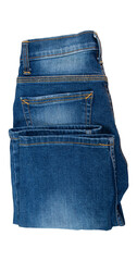 Blue denim shirt isolated on transparent background, PNG File