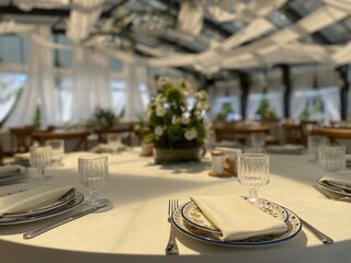 Indian wedding mandap decor yellow and white flowers