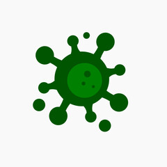 Simple virus icons. Mpox, Nipah virus, Monekypox. Cessation of public activities due to regional quarantine, novel coronavirus, COVID-19, Corona warning. Pirola, delta, Embola, arcturus, marburg, omic