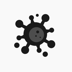 Simple virus icons. Mpox, Nipah virus, Monekypox. Cessation of public activities due to regional quarantine, novel coronavirus, COVID-19, Corona warning. Pirola, delta, Embola, arcturus, marburg, omic