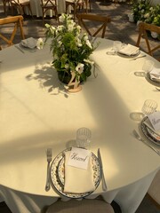 Indian wedding mandap decor yellow and white flowers