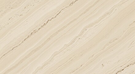 Naklejka premium Beige Travertine Texture, Natural Stone Veins, Smooth Polished Surface, Elegant Earthy Tone