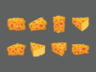 cheese melted cheddar cartoon element yellow breakfast ingredient milk snack product cube hand drawn