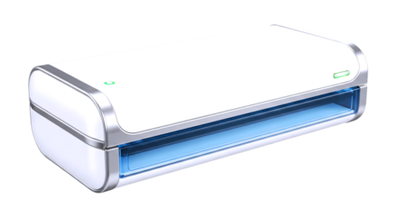 advanced uv sterilizer compact design, hygienic solution, germfree technology, efficient sanitization, modern appliance, powerful uv light, clean home essential, isolated on transparent background