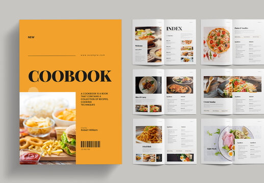 Cookbook Recipe Book Layout