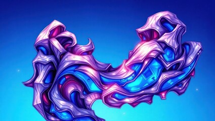 Abstract Digital Art with Vivid Vibrant Colors