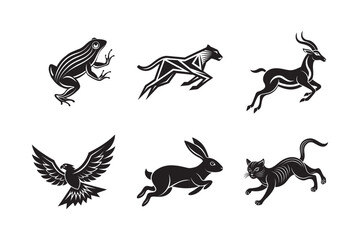 Agile Animal Speed Logo Bundle Vector Design