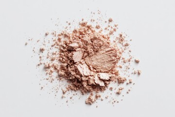 Light beige crushed powder