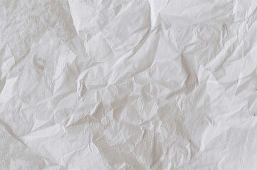 Obraz premium A crumpled white paper sheet