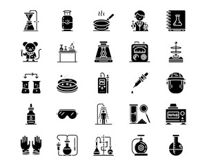 Chemistry Line Vector Icons