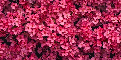 Fototapeta premium Soft pastel cherry blossom background – Pink flowers in springtime garden for banner design