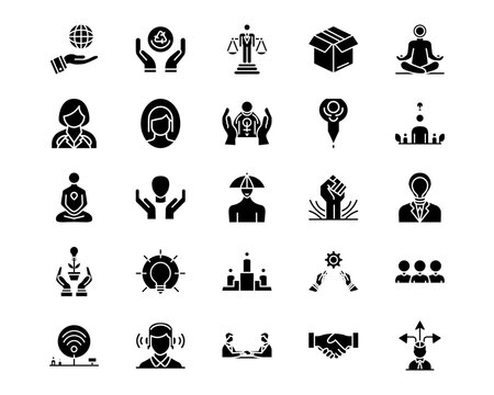 Personality Traits Line Vector Icons