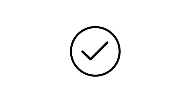 Simple download icon with a black circle outline on a white background symbol arrow