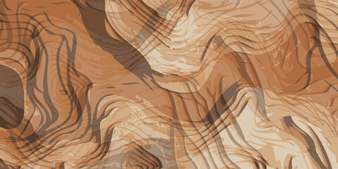 Abstract Pattern of Layered Earth Tones.