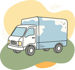 Business Vector Delivery Truck
