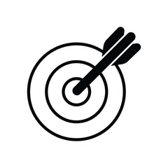Dart Board Vector icon which can easily modify or edit