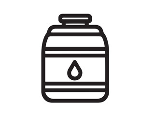 Stylish animal waterer icon in clean vector illustration