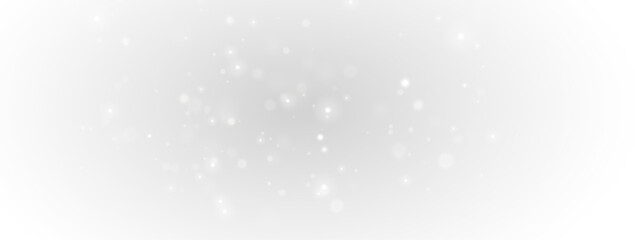 White sparkling glitter effect with magical stardust glow, shimmering starry elements, bright confetti, fantasy and luxury design for festive holiday backgrounds.